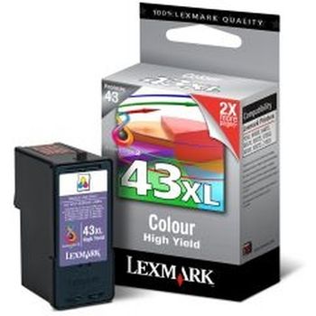 Lexmark #43xl Colour Print Cartridge Original Magenta, Amarillo