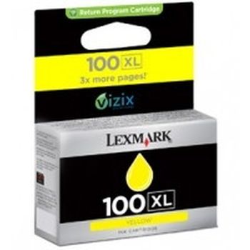 Lexmark 100xl Yellow High Yield Return Program Ink Cartridge Original Amarillo