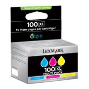 C.tinta Lexmark Colores Pack 3 Num 100xl *articulo A Extinguir