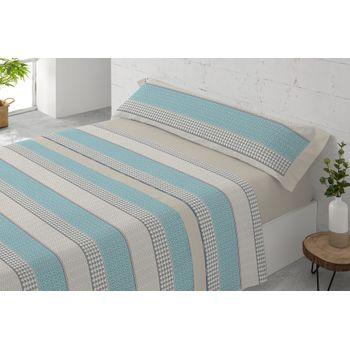 Juego De Sábanas Beige Cama 135x190/200 Cm Don Descanso Maia con Ofertas en  Carrefour