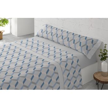 Juego De Sábanas Tres Piezas Coralina Milos Cama 150 Cm Gris con Ofertas en  Carrefour