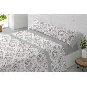 Juego De Sábanas 100% Algodón Pacific Aqua Cama 160cm + 2 Almohadas Donegal  Collections con Ofertas en Carrefour