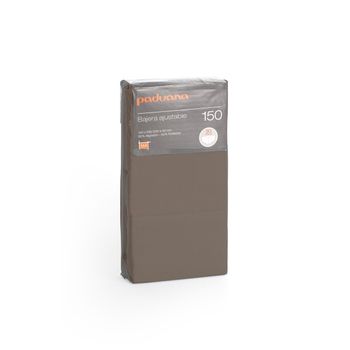 Sábana Bajera Ajustable Lisa Chocolate Cama 150 Cm - 150x190/200 Cm, 100%  Algodón. con Ofertas en Carrefour