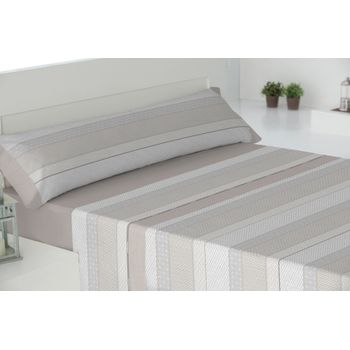 Juego Sábanas Franela Tres Piezas Paduana Nairobi Cama 150 Beige con  Ofertas en Carrefour