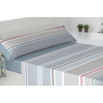 Juego Sábanas Franela Tres Piezas Paduana Berlin Cama 105 Beige