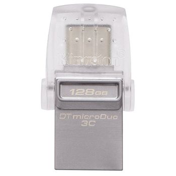 Kingston Pendrive 128gb Con Usb 3.1 (2 En 1) Datatraveler Microduo 3c