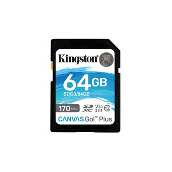 Kingston Technology - Canvas Go! Plus 64 Gb Sd Uhs-i Clase 10