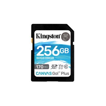 Kingston Technology - Canvas Go! Plus 256 Gb Sd Uhs-i Clase 10 - Sdg3/256gb