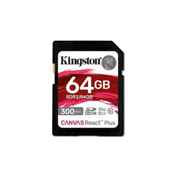 Tarjeta De Memoria Micro Sd Con Adaptador Kingston Sdr2/64gb 64 Gb 8k Ultra Hd Sdxc Uhs-ii