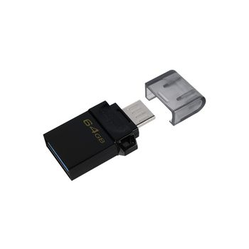 Kingston Technology Datatraveler Microduo3 G2 Unidad Flash Usb 64 Gb Usb Type-a / Micro-usb 3.2 Gen 1 (3.1 Gen 1) Negro