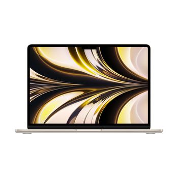 Portatil Macbook Air, (2022), M2, 8 Gb Ram, 256 Gb Ssd, 13,6", Blanco Estrella - Reacondicionado Grado B