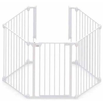 Puerta De Seguridad De 5 Paneles Modular Metal Blanco 94047 Noma