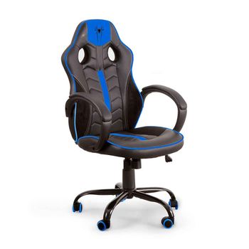 Silla Gaming Giratorio Ergonómico Con Reposacabeza Negro Azul con Ofertas  en Carrefour