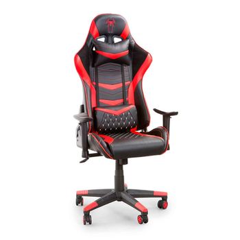 Silla Gaming Boss Silla Escritorio Reclinable Regulable Color Negro/rojo