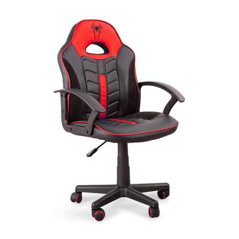 Silla Gaming Spider-S regulable silla escritorio juvenil en Negro