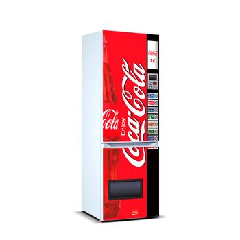 Pegatinas 3d Vinilo Para Frigorifico Maquina Expendedora Cocacola |varias Medidas 200x70cm | Adhesivo Resistente Y De Facil Aplicación | Pegatina Adhesiva Decorativa De Diseño Elegante|