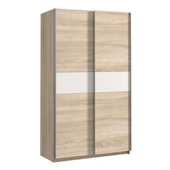 Armario Ropero 2 Puertas Abatibles, Con Barra Para Colgar, En Color Roble  con Ofertas en Carrefour