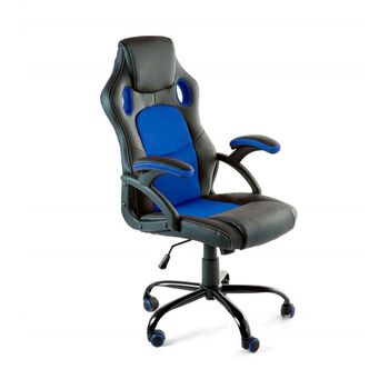 Silla Gaming X-one Regulable En Altura, Silla Escritorio Juvenil En Negro Y Azul