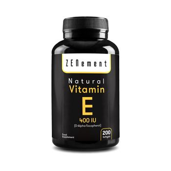 Vitamina E Natural - 400 Ui (d-alfa-tocoferol) - 200 Cápsulas