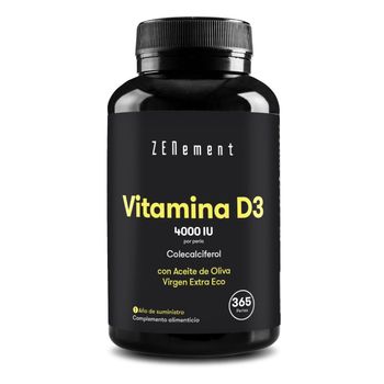 Vitamina D3 4000 Ui Zenement, 365 Comprimidos