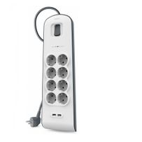 Belkin Bsv804vf2m Limitador De Tensión Blanco 8 Salidas Ac 2 M