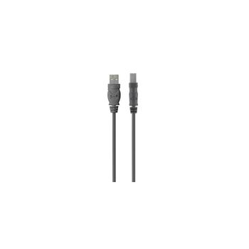 Belkin - Usb 2.0 A - Usb 2.0 B, 3m 3m Usb A Usb B Macho Macho Gris Cable Usb