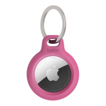 Funda Airtag Cierre Twist And Lock Anillo Metálico Belkin Rosa