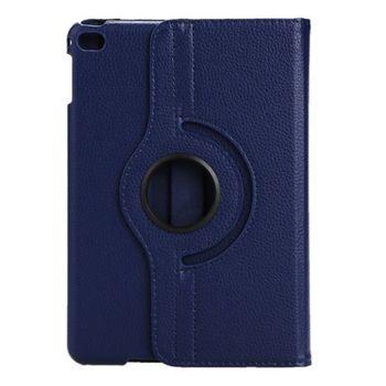 Funda Cover 360% Case Rodante Cuero Ecológico Blu Con Stand Para Apple Ipad Mini 4