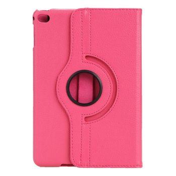 Funda Cover 360% Case Rodante Cuero Ecológico Magenta Con Stand Para Apple Ipad Mini 4