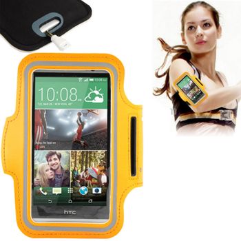 Banda Brazo Sport Fitness Armband Arancione Para Htc One M7