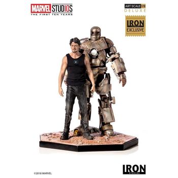Tony Stark & Mark I Deluxe Art Scale 1:10 - Mcu 10 Years