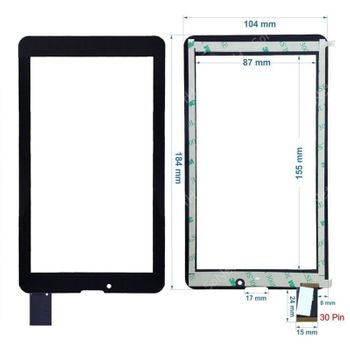 Touch Screen Vidrio Negro Display Pantalla Para Majestic Tab-486 Hd 3g 7.0' + Kit