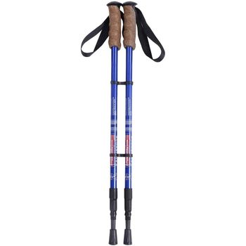 2pcs Bastones De Senderismo Trekking De Aluminio Telescópicos (azul) Costway 72 X 44 X 44 Cm Azul