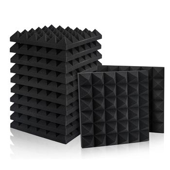 Pack De 12 Paneles Acústicos 5 X 30 X 30 Cm Negro Fstop Labs