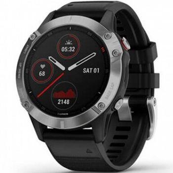 Reloj Deportivo Con Gps Garmin Fénix 6 Plata/negro Con Corre