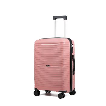 Maleta Cabina 10kg 55*36*23 Cm Material Polipropileno, Cerradura 3 Digitos, Combinación De 3 Dígitos, Ruedas Dobles Giratorias Ppn19 - Rosa