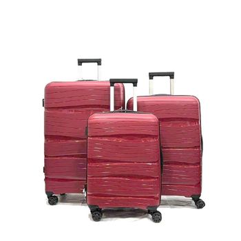 Set De Maletas De Viaje Cabina Y Mediana De Polipropileno Don Algodon  64x44x24 Cm - Rojo con Ofertas en Carrefour