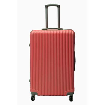 Maleta Grande Con Cierre Antirrobo Airyvie 052, Abs Ligero 73*45*27cm, Rojo Coral