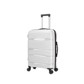 ITACA Maleta de Viaje Cabina Trolley ABS T71650 blanco -55x40x20cm