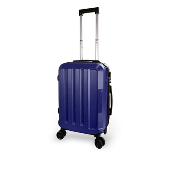 Maleta Cabina Con Barras De Aluminio, Cerradura Antirrobo De Combinación De 3 Dígitos, Ruedas Silenciosas 360º Dobles Giratorias, Material Abs, Ligera Y Resistente, (55*23*37cm) (mod. 137 ) - Azul Marino