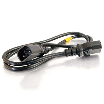 C2g Alargo De Cable De Alimentaciã³n De Ordenador De 1,2 M 16 Awg 250 V (iec320 C13- Iec320 C14)