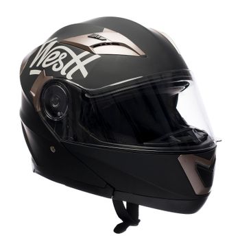 Westt® Torque X · Casco Modular De Moto En Negro Mate Con Doble Visera  Unisex · Ece Homologado