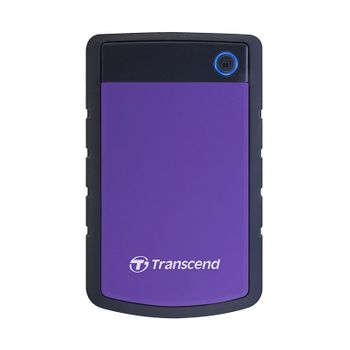 Transcend 2.5" Disco Duro Externo 1tb 25h3 Usb 3.0 Antigolpes Morado