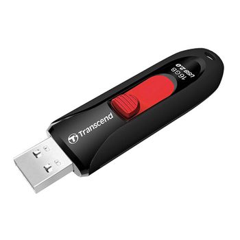 Transcend Pendrive 16gb Jetflash 590k Rojo/negro