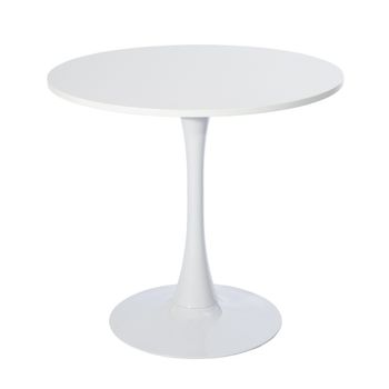Table Ronde Meubles Cosy 80cm Blanc