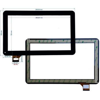 Touch Screen Vetr Negro Display Pantalla Para Majestic Tab-312 3g 10.1 + Kit