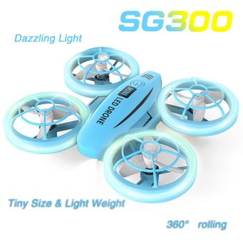 Sg300 Mini Drone（led - Duración De La Batería: 15 Min - Azul）