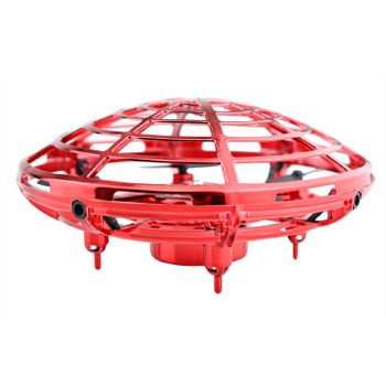 Mini Dron Ufo Con Detección De Gestos De Luz Led (duración De La Batería: 5 Min - Rojo)