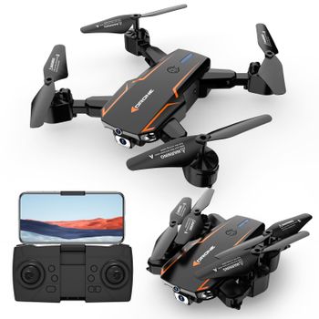 Dron De Control Remoto Con Cámara Dual 4k (duración De La Batería: 25 Min - Negro)