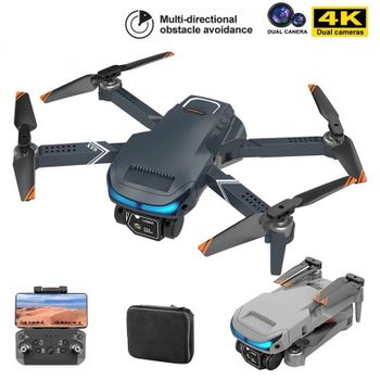 Mini Dron Plegable Xt9 Con Cámara 4k Hd (3 Baterías - Duración De La Batería: 15 Min - Negro)